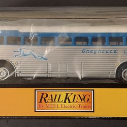 MTH RAIL KING 30-50009 DIE-CAST GREYHOUND BUS: NEW IN BOX 