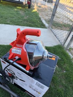 RIDGID PowerClear 120-Volt Drain Cleaning Snake Auger Machine for Heavy Duty Pipe Cleaning for Tubs, Showers, and Sinks