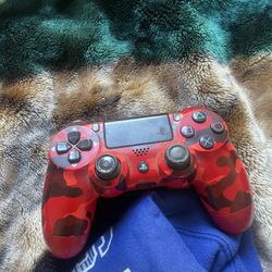 Red PS4 Controller 