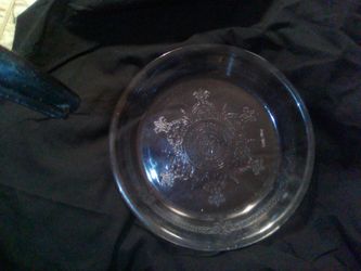 Vintage Fireking 9.5 Inch Pie Plate Blue Sapphire 