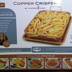 NIB Copper Crisper Oven Air Fryer No Oil No Butter No Turning No Burning