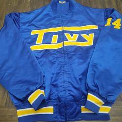 Vintage TIVY High School Varsity Bomber Football Jacket XL Made in USA
