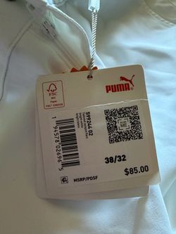 puma mens pants 38/32 tailored fit new with tags