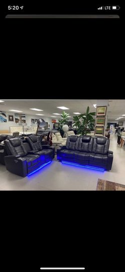 Brand new leather LED sofa sectional recliner on sale $1699 we deliver !