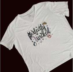 2XL V-neck Perfectly Wicked Tee