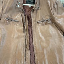 Motorcycle Leather Jacket Size Medium
