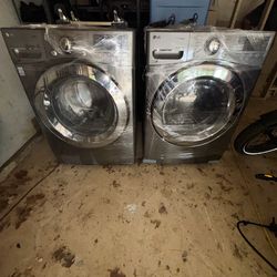 LG front load washer and dryer set