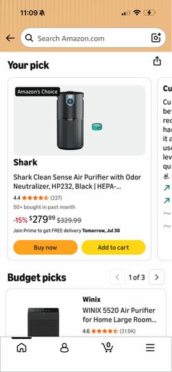 Shark air purifier