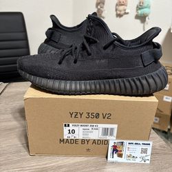 Size 10 - Adidas Yeezy Boost 350 V2 Onyx Black