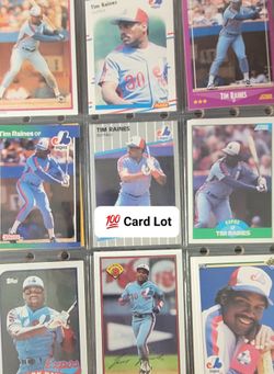⚾️ 💯 Card Lot - HOF Tim Raines Cards