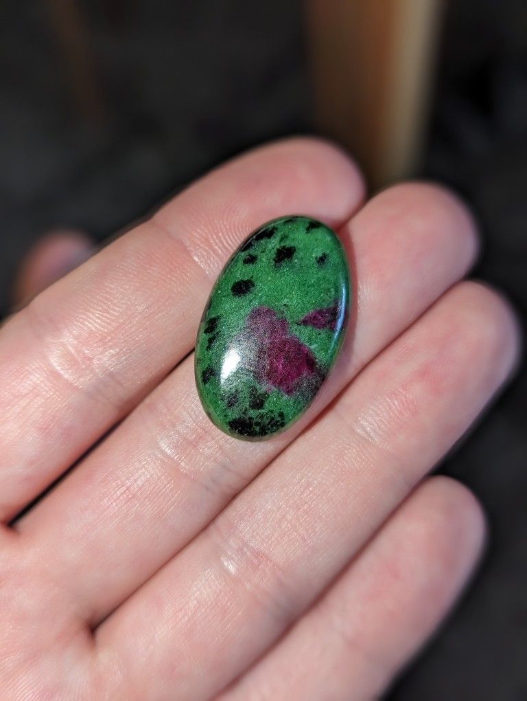 Ruby In Fuchite Cabochon