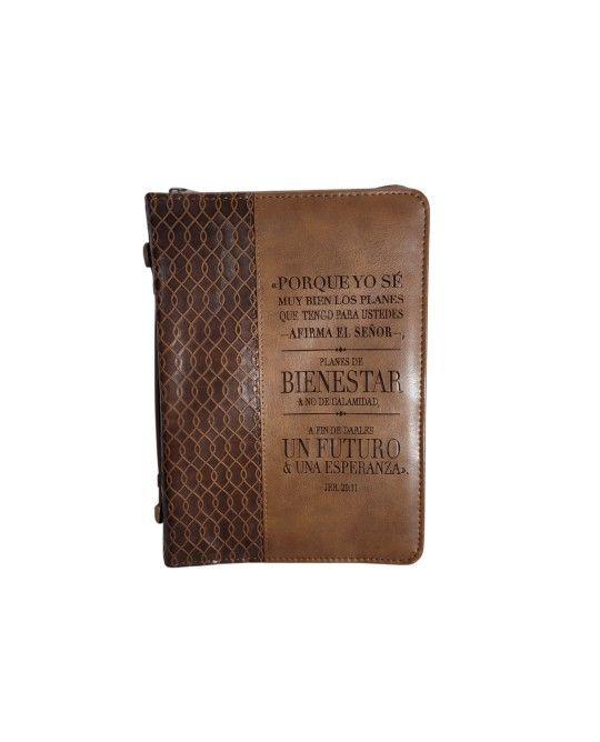 Jeremiah 29:11 Two-tone Bible / Book Cover - Forro para Biblia (Large) Spanish