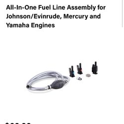 New Johnson / Evinrude 6 Foot Fuel Line 