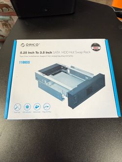 ORICO 1106SS 5.25 Trayless Hot Swap Mobile Rack CD-ROM 3.5 Inch Internal SATA Hard Drive SSD Adapter