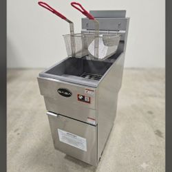NEW Commercial Restaurant Deep Fryer 45lbs NG Or LP