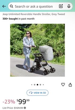 Jeep unlimited Reversible handle stroller