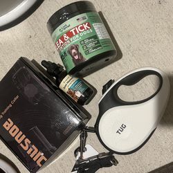 Dog Essentials Bundle – Leash, Training Collar, Flea & Tick, Calming Drops 