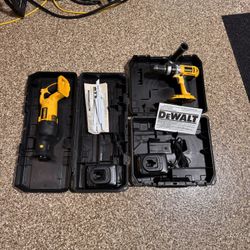 DeWalt Cordless Drill/Driver & Cordless Reciprocating Saw 