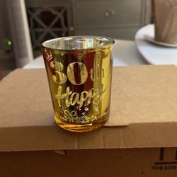 Happy 30th Decorative Candle Holder Center Piece