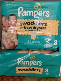 Pampers Swaddlers diapers - size 3