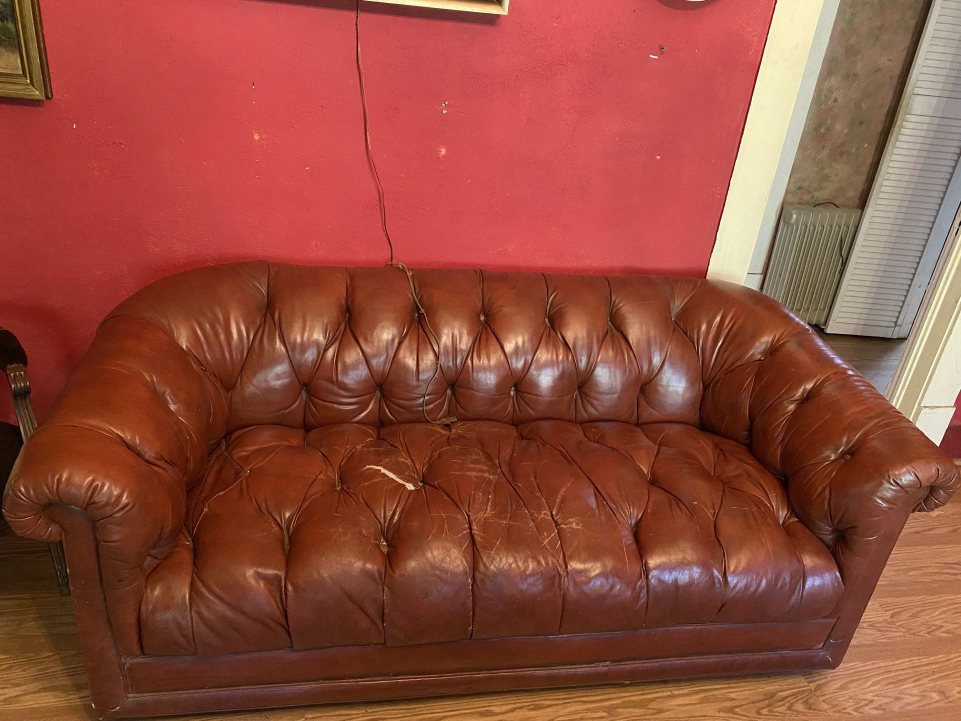FREE!!! Vintage Leather Couch