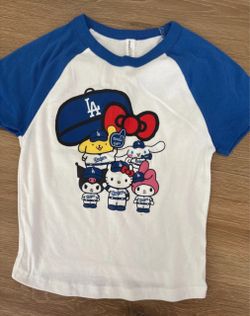 Hello Kitty x LA Dodgers Baby Tee Sm & Med