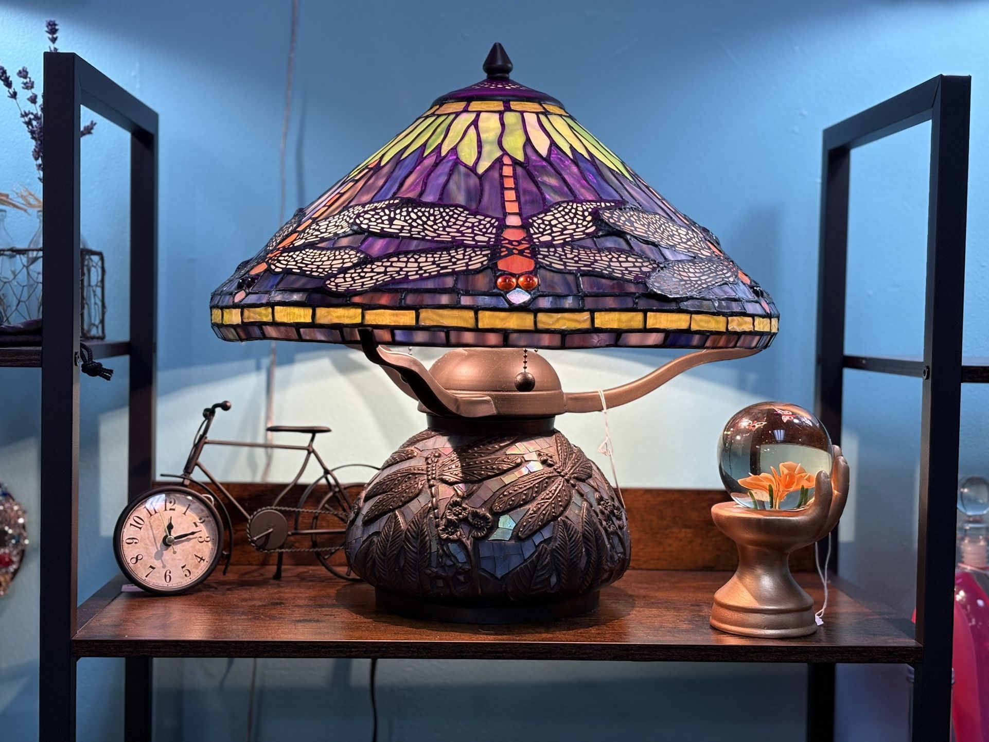 Tiffany Style Dragon Fly Lamp