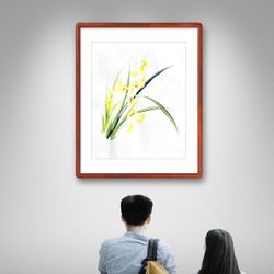 Hand-painted orchid