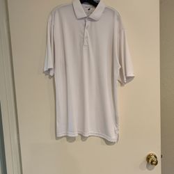 White Mens Golf shirt
