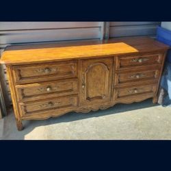 1970's Drexel Cabernet King Bedroom Dresser And 2 Night Stands OBO