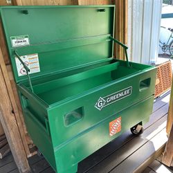 Greenlee 48” Tool Box With Casters In Excellent Condition.