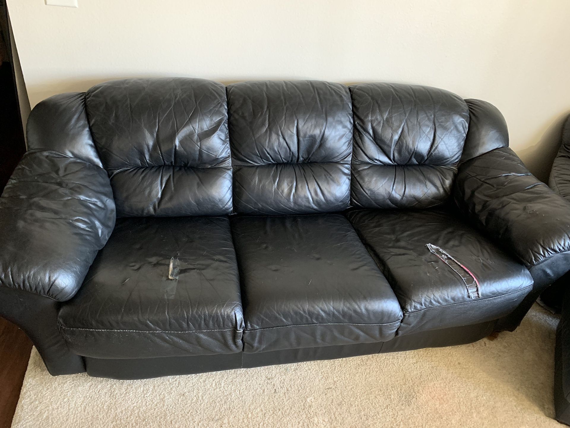 Sofa & Chair with ottoman Set