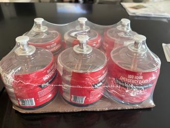 100 Hour Emergency Candles 6-Pack