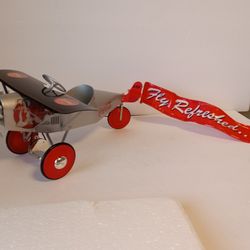 Coca Cola Pedal Toy Replica Advertising Plane Die Cast Metal Limited Edition 
