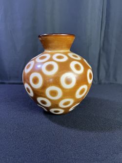 PERU VALERIANO POTTERY JACINTO CHIROQUE CHULUCANAS CERAMIC VASE