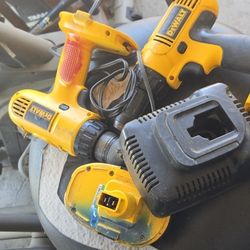 2 Drills 18 Volts ONE Charger Need Battery 