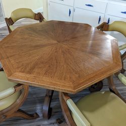 Vintage Dining Table & 4 Chairs