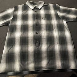 FB COUNTY SHORT SLEEVE CHECKER FLANNEL SHIRT