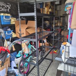 Metal Storage Shelf Rack Steel Shelving For Garage Storage 