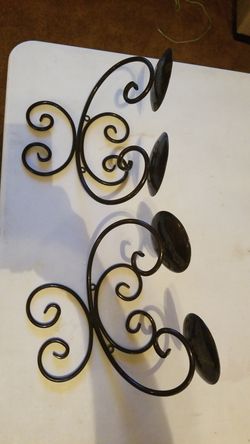Wall candle holders