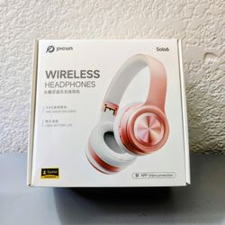 Picun Wireless On-Ear Headphones, 140H Battery, Lightweight Bluetooth Headset With Active Noise Cancellation 