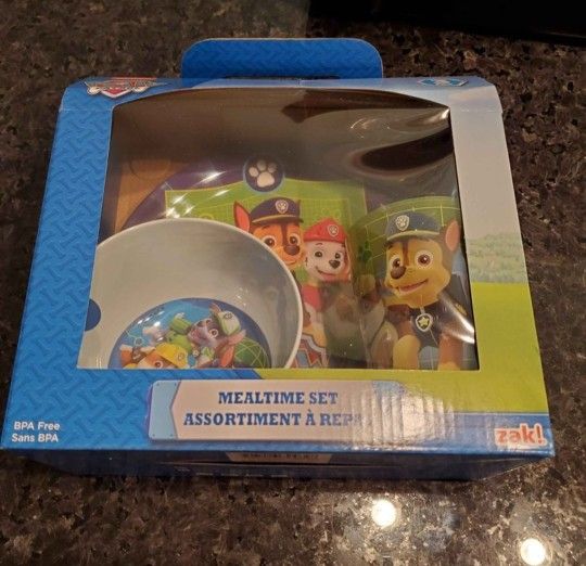 Paw patrol mealtime set