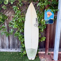 6’0  Channel Islands Black And White Surfboard Surf Board Shortboard Step Up (not Ci 2. Pro Two Happy Lost Sharpeye Mikey’s Shorty JS)