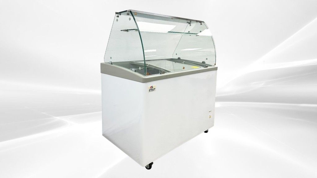 NSF 40 inch Gelato Ice Cream pan Freezer SD351S with glass