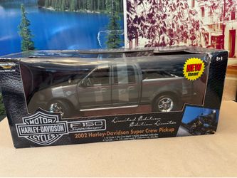 1:18 Scale Harley Davidson Limited Edition 2002 F150 Supercrew Pickup Diecast Truck. New Unopened
