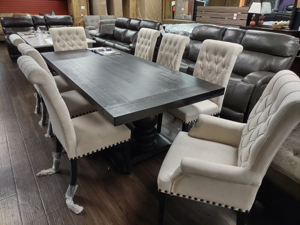 New Dinning Set With 8 Chairs On sale Now