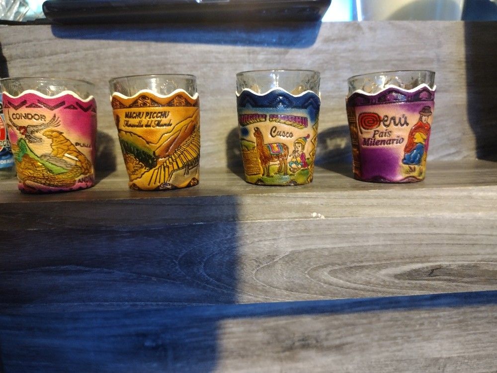 PERU Souvenir Shot Glasses