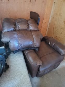 Leather recliner