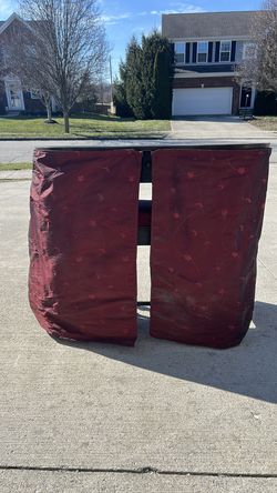 Vanity with stool.