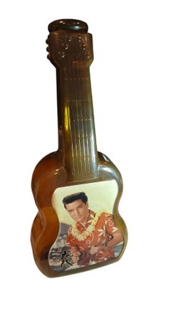 Vintage Elvis Presley Guitar Coin Bank 22" Snack Factory Hawaiian